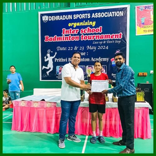 Inter School Badminton Tournament organized by Dehradun Sports Association